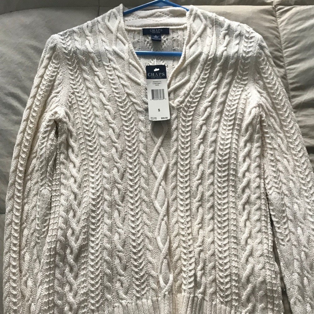 *New* Chaps Pull-over Sweater - Cream Color